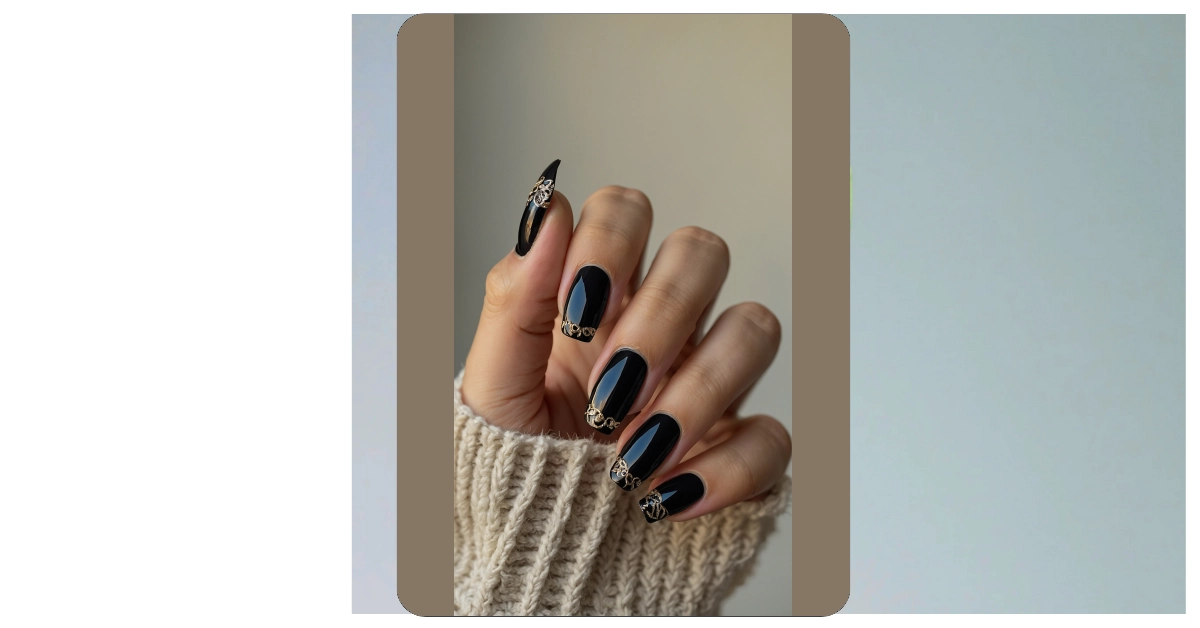Chic and Edgy: 5 Black Nail Designs to Try Today