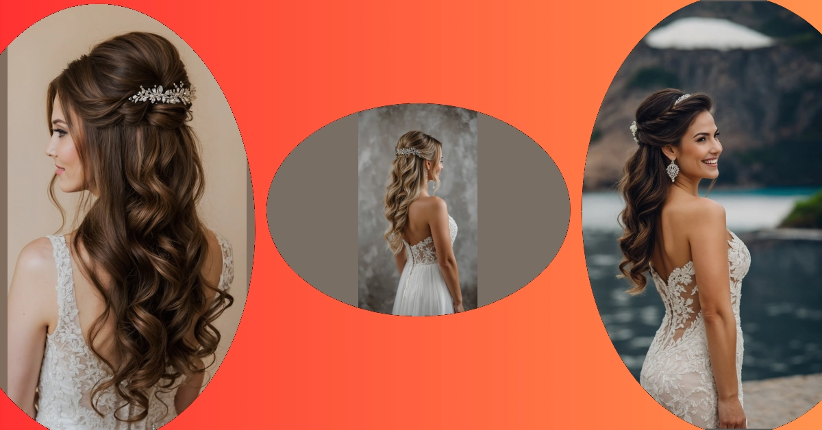 Effortlessly Glam: Half Up Half Down Wedding Hairstyles You Will Love