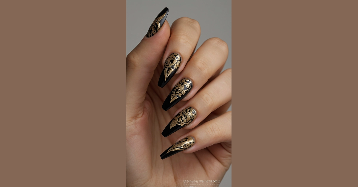 Get Your Glam On: 5 Black Nails Ideas That Shine