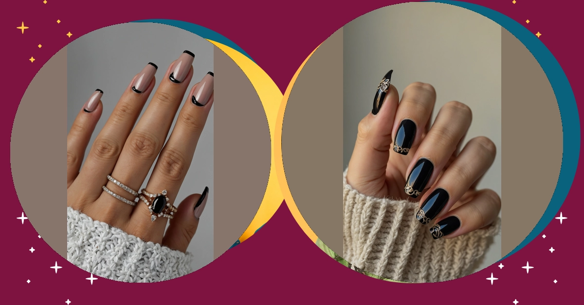 Nail Color Showdown: Black, Pink, and Gold Ideas for Dynamic Designs**  
**
