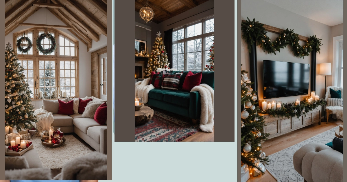 Holiday Cheer Awaits: 18 Festive Living Room Ideas for a Cozy Christmas**
**